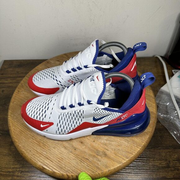 Nike Air Max 270 Shoes Womens Size 8.5 White Red CW5855-100 Athletic Sneakers - Picture 3 of 8